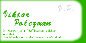 viktor polczman business card